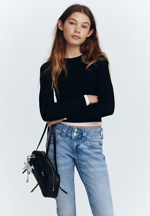 H&M - Bootcut leg low jeans - light denim blue