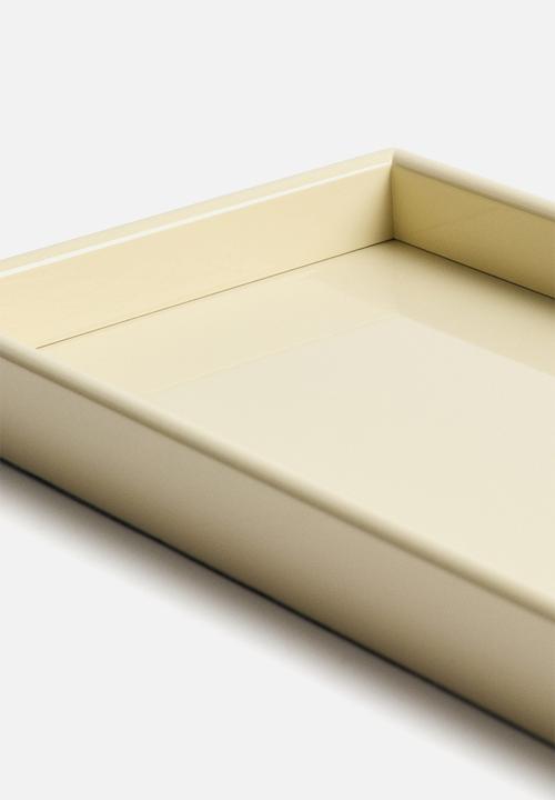 H&M - Rectangular tray - light yellow