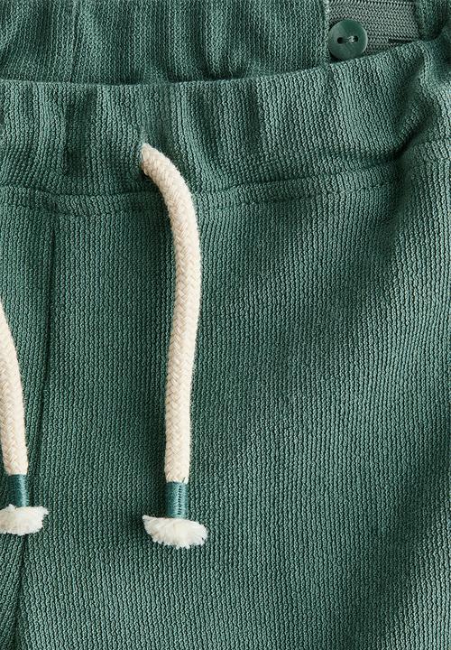 H&M - Textured jersey trousers - green