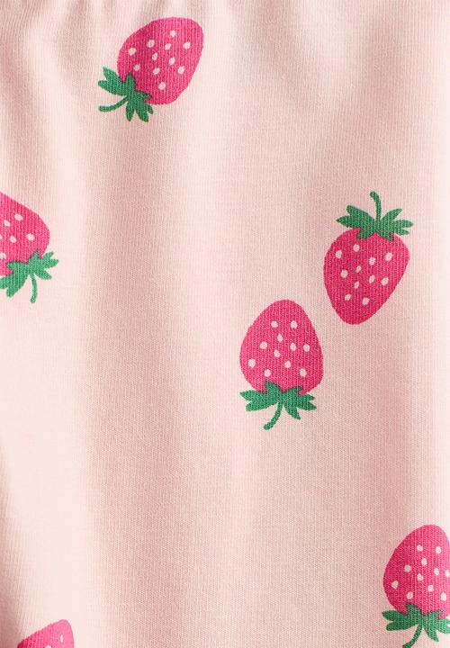 H&M - Printed cotton leggings - pink/strawberries