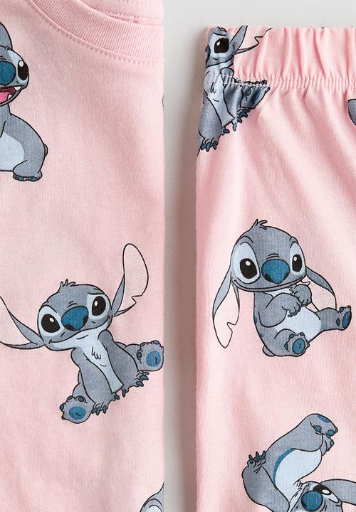 H&M - Printed pyjamas - light pink/lilo & stitch