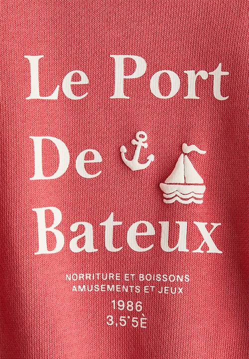 H&M - Printed sweatshirt - raspberry red/le port