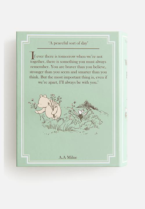 H&M - Book-shaped storage box - light green/winnie the pooh