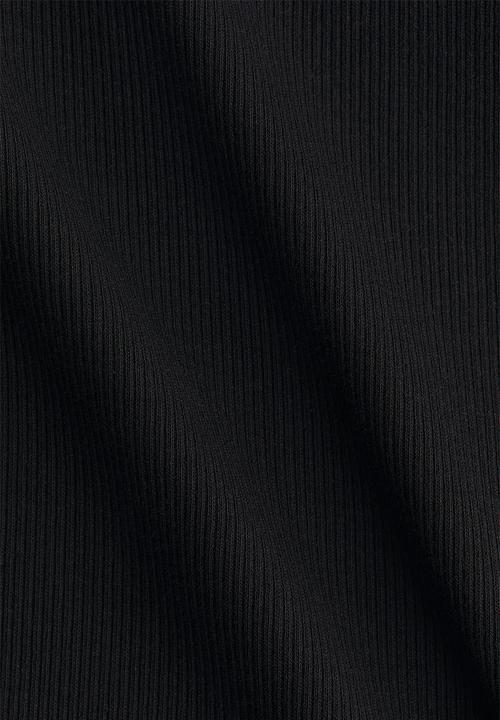 H&M - Ribbed cotton vest top - black
