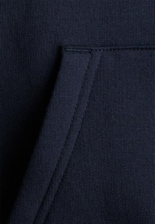 H&M - Brushed-inside zip-through hoodie - navy blue