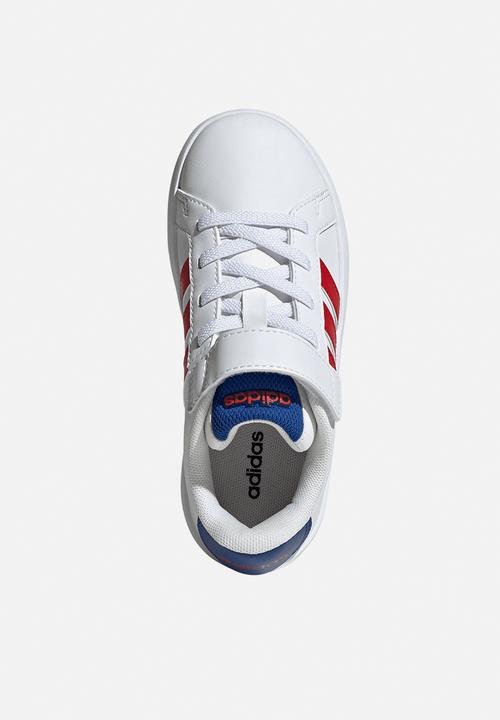 adidas Performance - Grand Court 3.0 El C - Ftwr White/Team Royal Blue/Better Scarlet