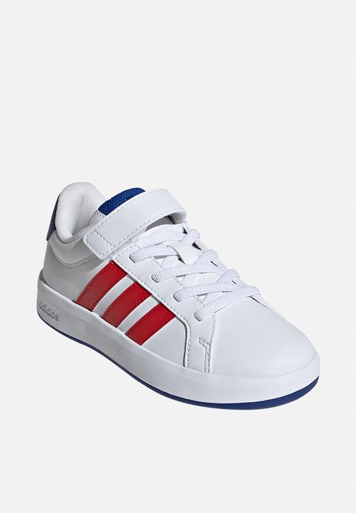 adidas Performance - Grand Court 3.0 El C - Ftwr White/Team Royal Blue/Better Scarlet