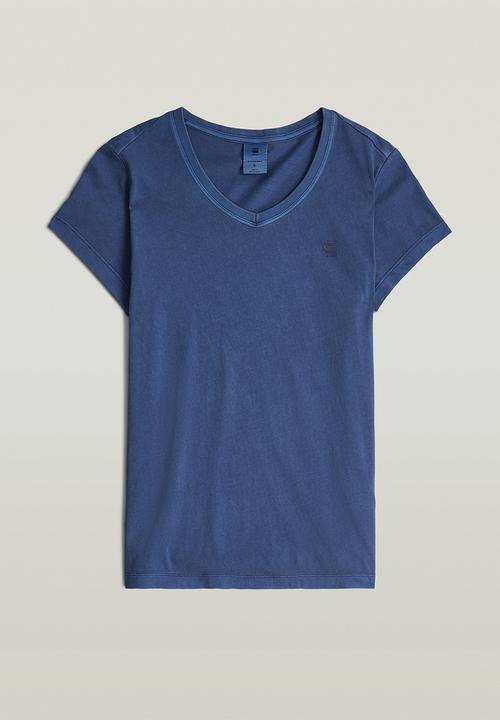 G-STAR - Overdyed eyben slim v t 2.0 wmn - rank blue gd