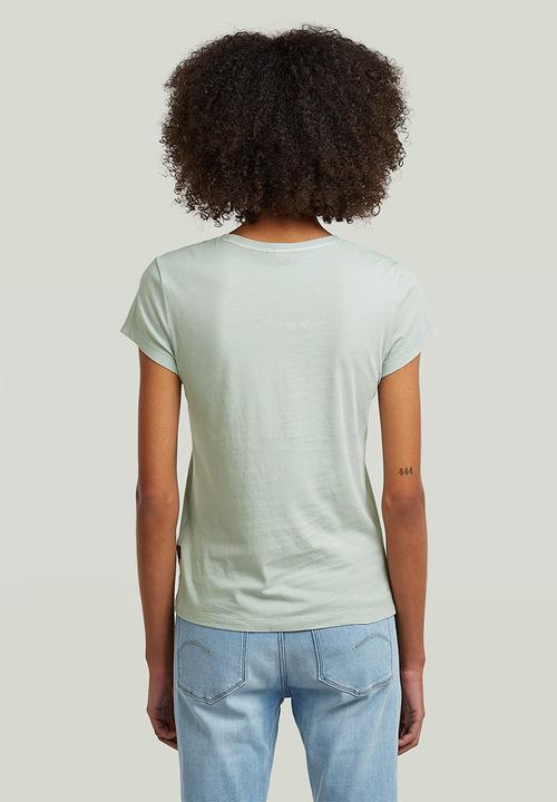 G-STAR - Overdyed eyben slim v t 2.0 wmn - pale green gd