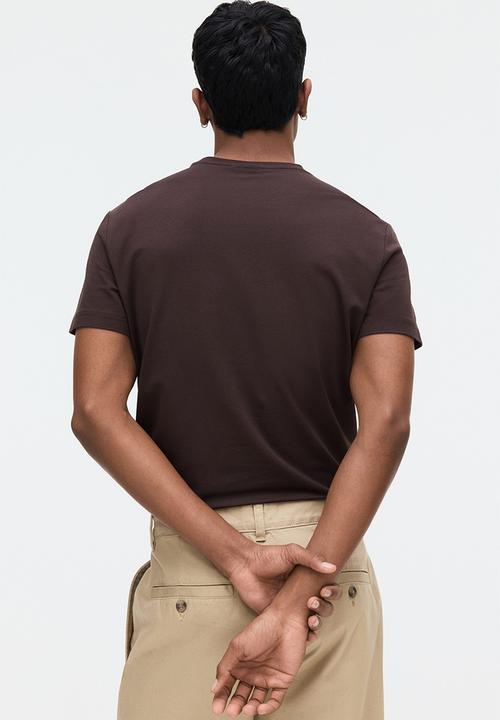 H&M - Slim fit t-shirt - dark brown