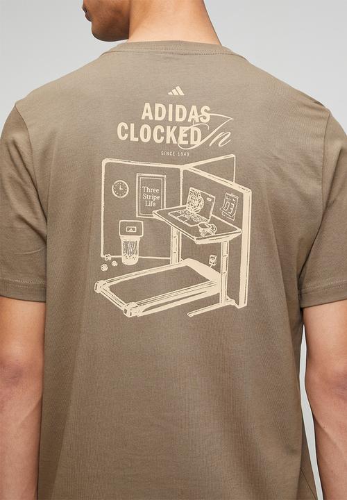 adidas Performance - Clkd i ofc tee - Khaki Six