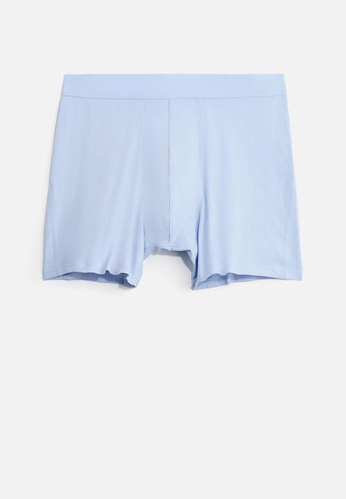 H&M - 3-pack mid trunks with lycra? - light blue/navy blue
