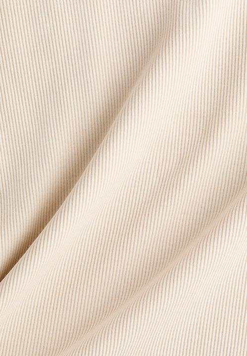 H&M - Ribbed t-shirt - light beige