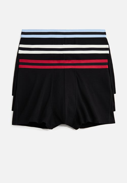 H&M - 3-pack short trunks with lycra? - black