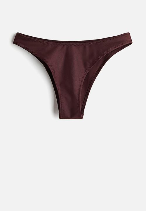 H&M - Cheeky bikini bottoms - dark brown