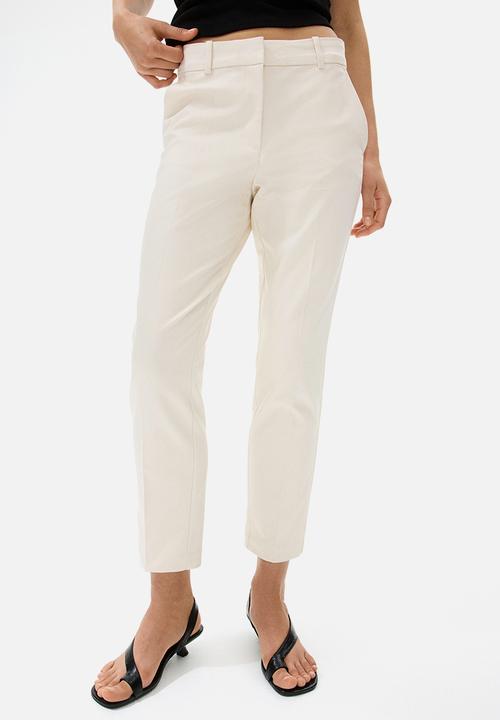 H&M - Cigarette trousers - cream