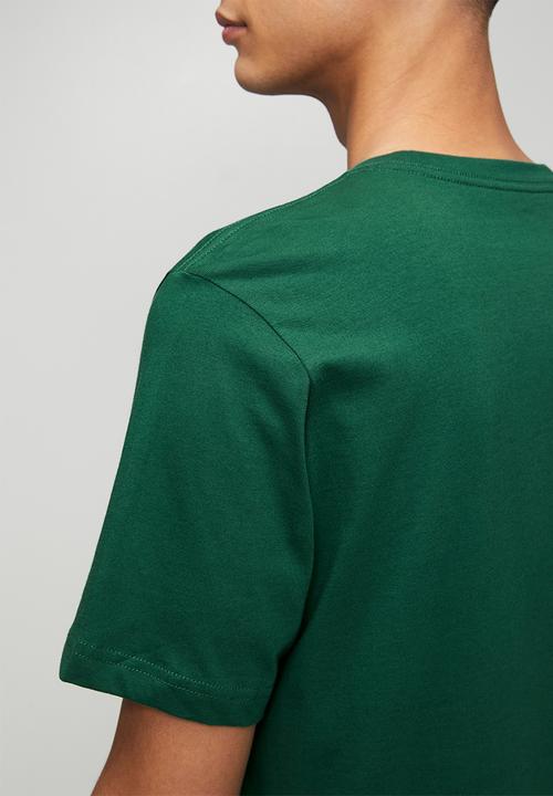 adidas Performance - Small Logo SJ Tee - collegiate green/ ecru tin