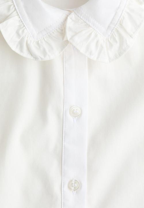 H&M - Frill-trimmed shirt - white