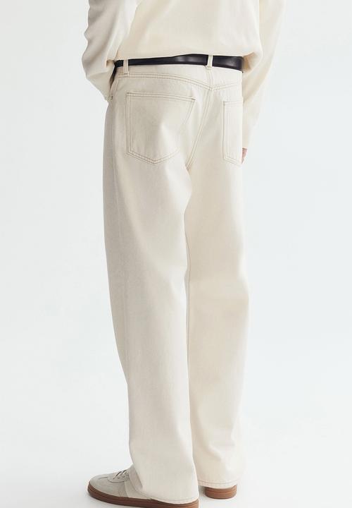 H&M - Relaxed jeans - cream