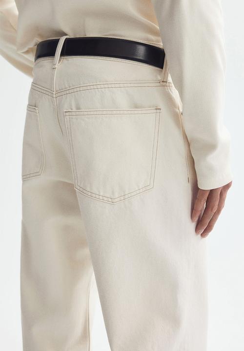 H&M - Relaxed jeans - cream