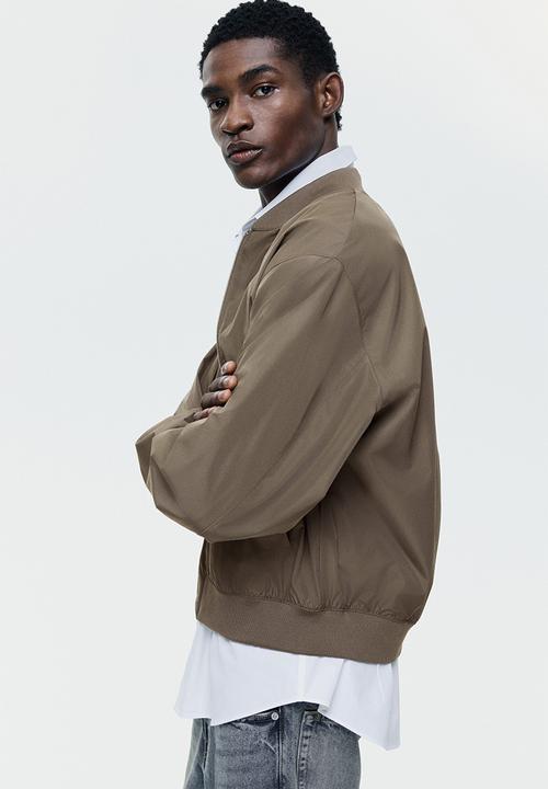 H&M - Lightweight bomber jacket - dark beige