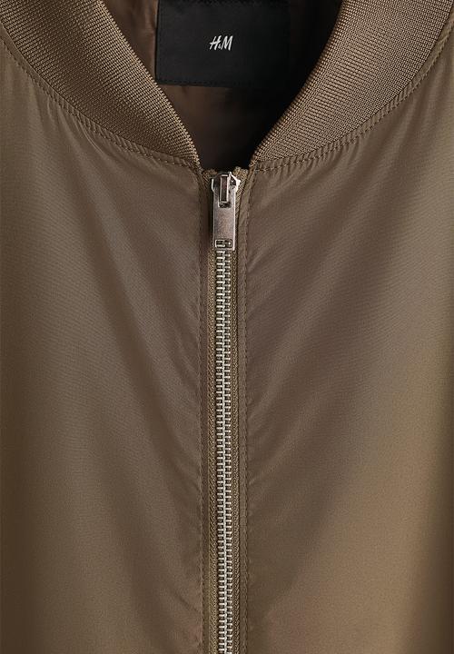 H&M - Lightweight bomber jacket - dark beige