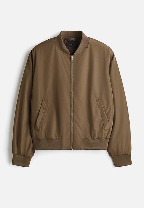 H&M - Lightweight bomber jacket - dark beige