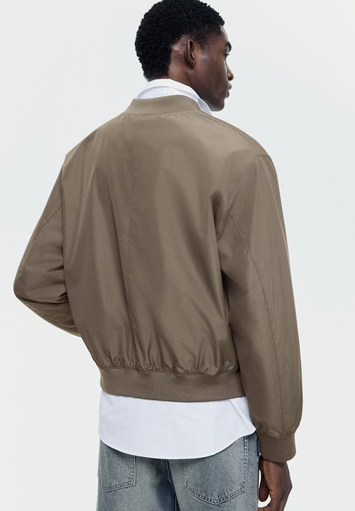 H&M - Lightweight bomber jacket - dark beige