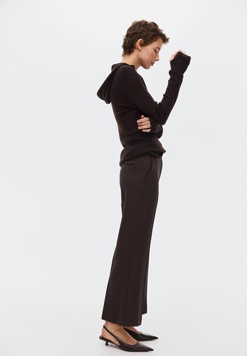 H&M - Bootcut ankle-length trousers - dark brown