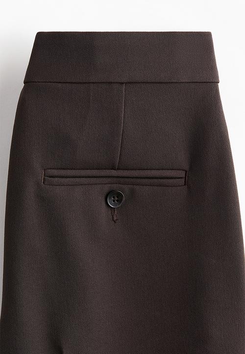 H&M - Bootcut ankle-length trousers - dark brown