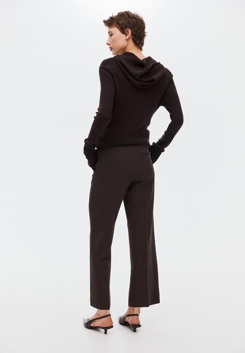 H&M - Bootcut ankle-length trousers - dark brown