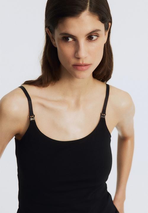 H&M - Mama nursing strappy top - black