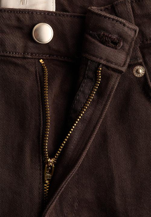 H&M - Bootcut twill trousers - dark brown