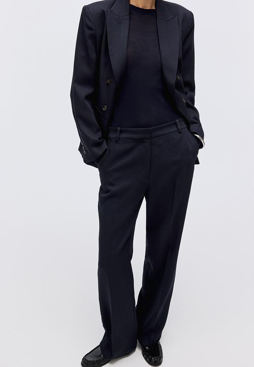 H&M - Tailored trousers - navy blue