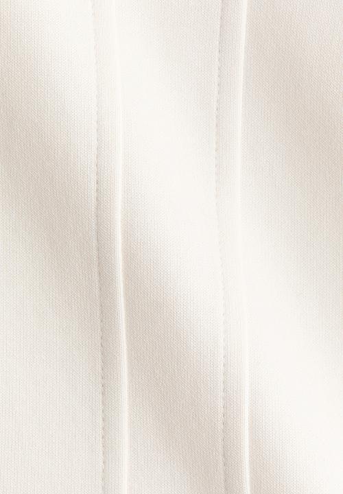H&M - Waisted interlock t-shirt - white