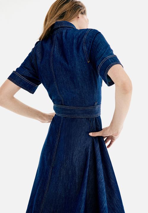 H&M - Denim shirt dress - dark denim blue