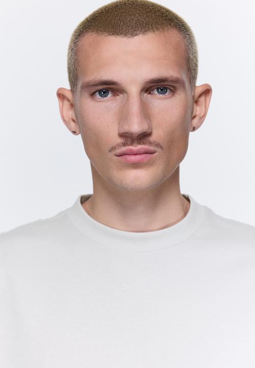 H&M - Oversized fit cotton T-shirt - light grey