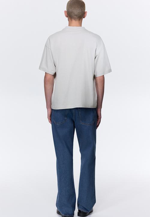 H&M - Oversized fit cotton T-shirt - light grey