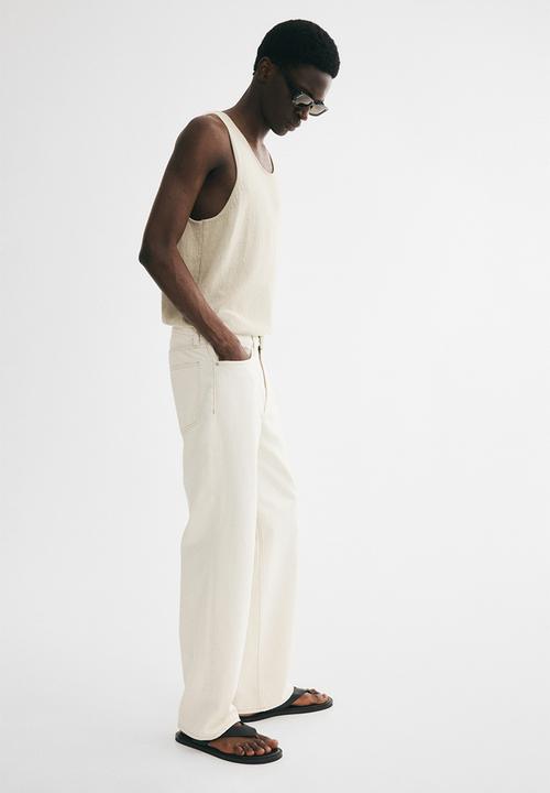 H&M - Relaxed jeans - white