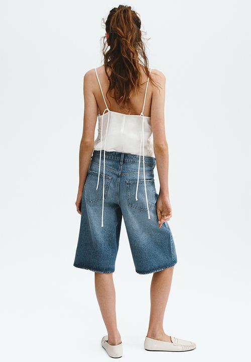 H&M - Denim bermuda shorts - light denim blue