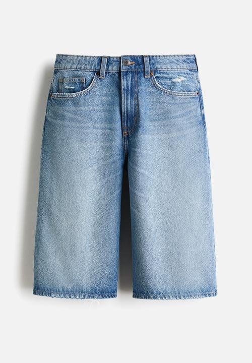 H&M - Denim bermuda shorts - light denim blue