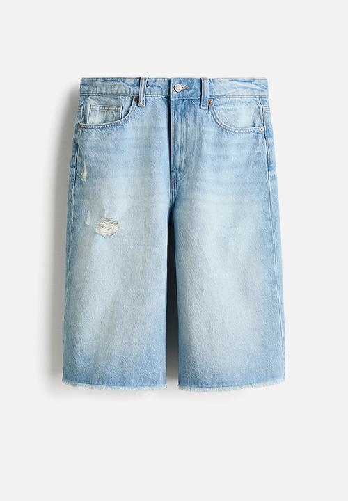 H&M - Denim bermuda shorts - light denim blue