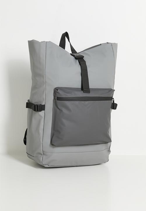 Pop Candy - Rolltop backpack - light grey