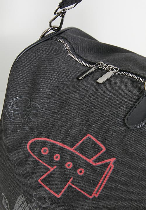 Pop Candy - Graphic duffle bag - black