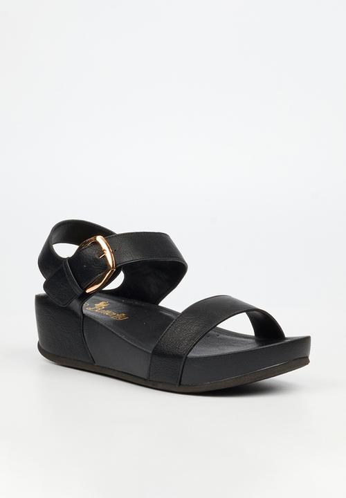 Butterfly Feet - Delia 16 ankle strap sandal - black
