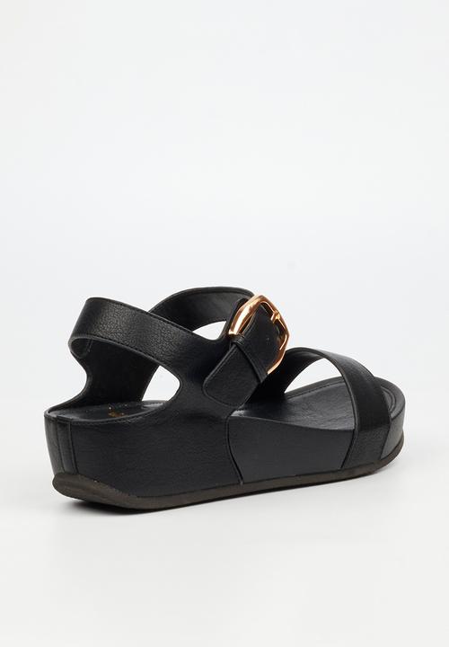 Butterfly Feet - Delia 16 ankle strap sandal - black