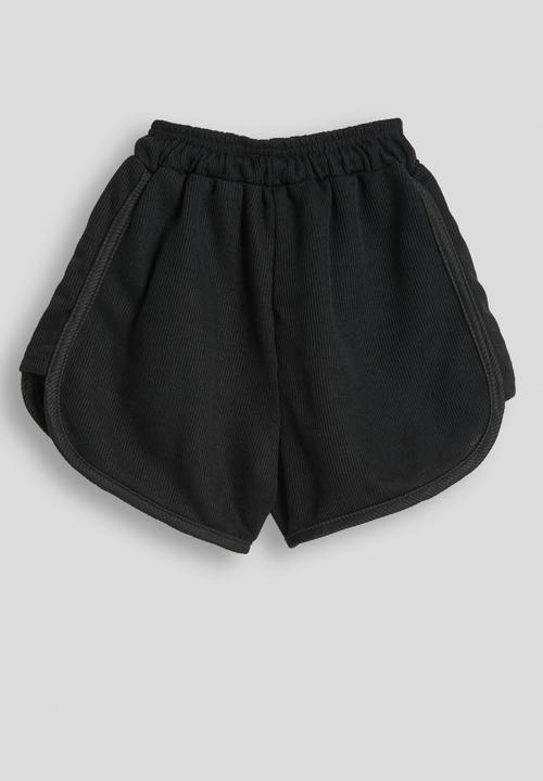Pop Candy - Dolphin hem sweatshorts - black