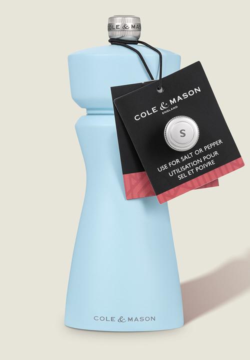 Cole & Mason - Cole & Mason Kenton Salt and Pepper Mill 15cm - Blue Salt