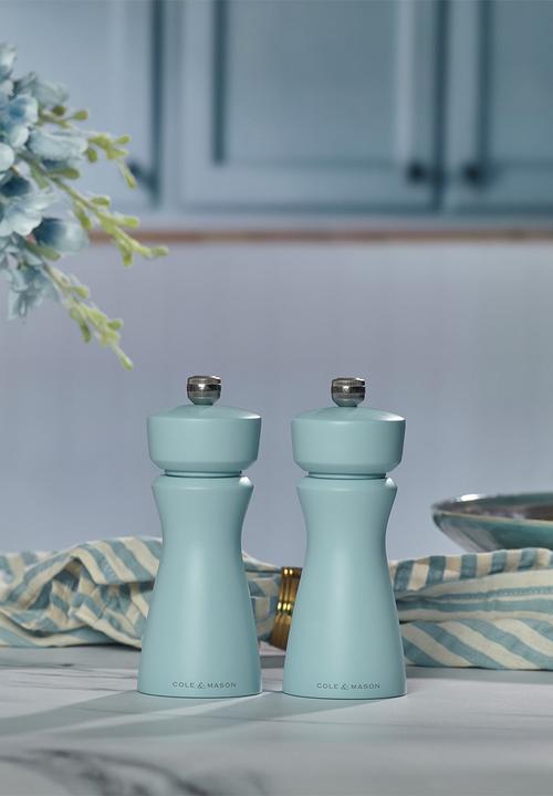 Cole & Mason - Cole & Mason Kenton Salt and Pepper Mill 15cm - Blue Salt