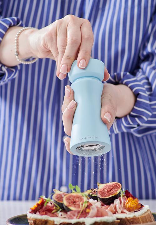 Cole & Mason - Cole & Mason Kenton Salt and Pepper Mill 15cm - Blue Salt